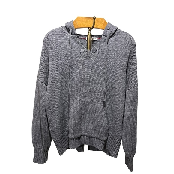 Alex Mill Women’s Gray Cotton Wool Aiden Hooded Knit Sweater XL - Picture 3 of 12